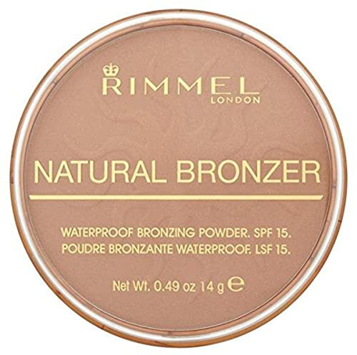 Rimmel London Natural Bronzer Terra Abbronzante Waterproof a Lunga Durata SPF 15, 022 Sun Bronze, 14 g