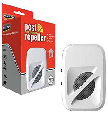 Pest-Stop Large House Indoor Pest Repeller – Ultrasonic & Electromagnetic Pest Control – Targets Mice, Rats, Spiders, Cockroaches, Ants & Flies – Covers 4,000 sq. ft.