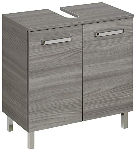 Pelipal Waschbeckenunterschrank Quickset 912 in Sangallo Grau quer, 60 cm breit | Waschbeckenschrank ohne Waschbecken mit 2 Türen