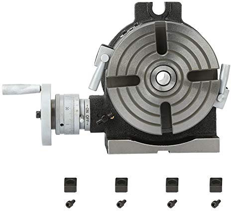 ViaGasaFamido Horizontal Vertical HV6 Rotary Table 6 Inch Rotary Working Table For Milling Drilling Machine Metalworking Engineering Indexing Milling Kit,Small drilling and milling machine