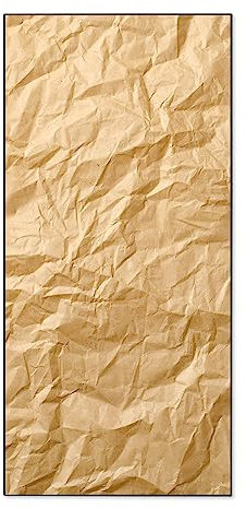 banjado® Magnettafel 37 x 78cm / Magnetwand aus Metall/Magnetpinnwand als Memoboard/Pinnwand Magnettafel Küche, Büro, Kinderzimmer inkl. 4 Magnete & Montageset - Motiv Knüllpapier