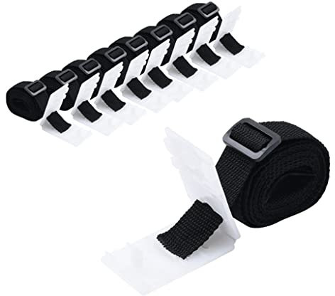 vidaXL 8X Universal Befestigungsband für Pool-Aufroller Solarfolie Haltebänder Befestigung Clipset Befestigungsbänder Befestigungsset 1,8m