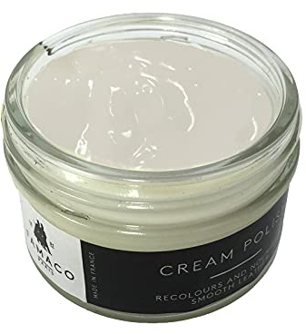 Famaco 50ml Leather Deluxe Cream Polish for Boots and Shoes with Application Brush - Nourish and Protect Leather with this cream polish Kit for Boots and Shoes