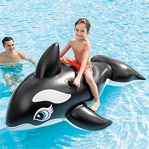DAY DAY HAPPY Inflatable Whale Ride On Pool Beach Whale Floats