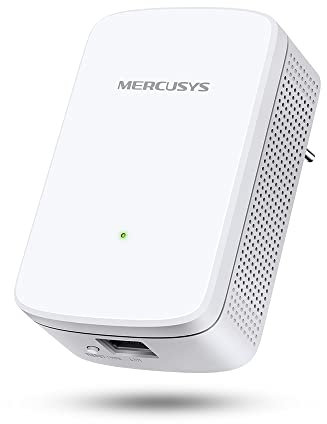 Mercusys TP-Link ME10 Ripetitore Wireless WiFi Extender e Access Point, Velocità Single Band 300Mbps, Porta LAN, Potenzia la tua Copertura Wi-Fi, Compatibile con Modem Router