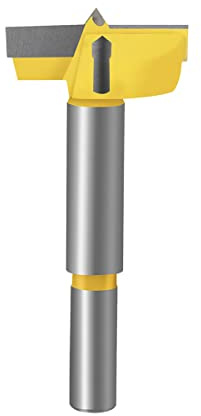 Meccion Broca Forstner Fresadora para Carpintería, Sierra de Corona de Carburo Excelente para Hacer Agujeros Ciegos o Pasantes en Madera,Largo 38mm