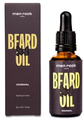 Men Rock Original Bartöl - Bartpflege mit Rosmarin, Zedernholz & Grapefruit, 30ml