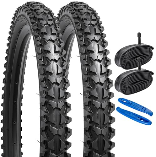 YunSCM 2Pcs Faltbare 20 Zoll Reifen 20 x 1.95 Mantel 53-406 kompatibel 20x1.90 20x1.95 20x2.0 Fahrradreifen