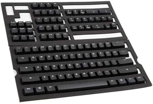Ducky Phantom Black PBT Double-Shot Tastenkappen-Set US-Layout - 108 Tasten