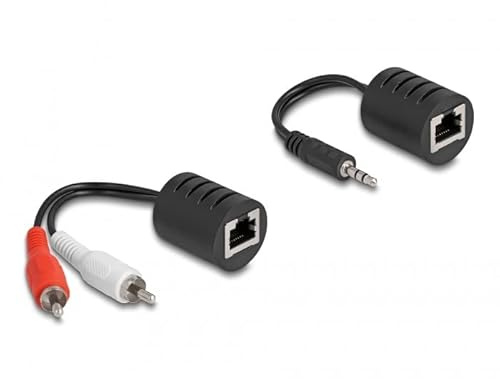 Delock Stereo Audio Extender RJ45 Buchse zu 3,5 mm Klinkenstecker und