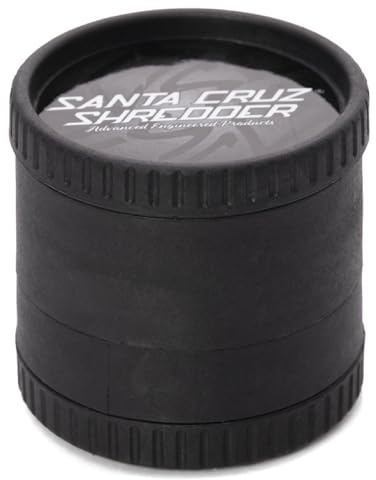 Santa Cruz Shredder Herb and Spice Grinder Made in USA (Black)