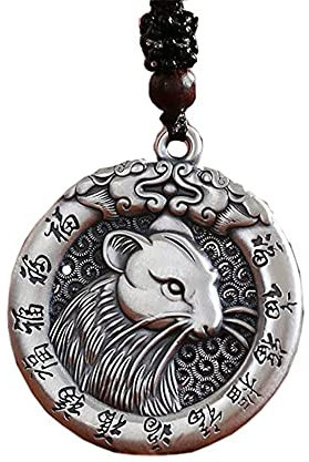 PAMTIER Herr 12 kinesiska stjärntecken hänge halsband stjärntecken smycken nyckelben kedja, metall, metall