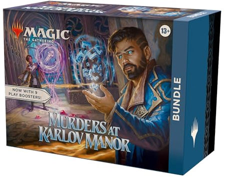 Magic-Paket: The Gathering Morde im Karlov Manor – 9 Spiel-Booster-Packs, 30 Feldkarten + Exklusives Zubehör