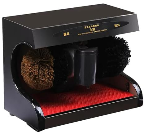 Miuxe Cireuse À Chaussures À Induction Automatique Cireuse À Chaussures Électrique, Brosse De Nettoyage Rotative pour Dépoussiérage, Kit De Nettoyage À Faible Bruit Et Facile