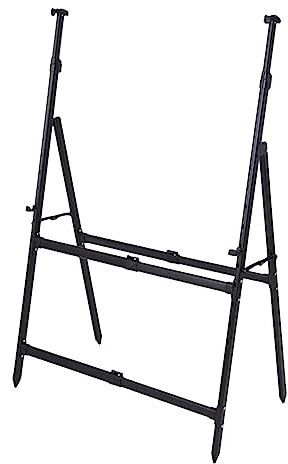 DLAZUM Faltbare, trocken abwischbare Tafel, Metallständer, große Whiteboard-Kreidetafel-Staffelei, höhenverstellbar, passend für Whiteboard-Längen von 120–300 cm, Schwarz