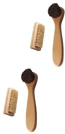 Anneome 4stücke Zuverlässige Hand Und Nagelbürsten Aus Holz Mit Schweineborsten Multifunktionale Reinigungsbürsten Für Hände Und Nägel Sanft Langlebig Und Tragbar
