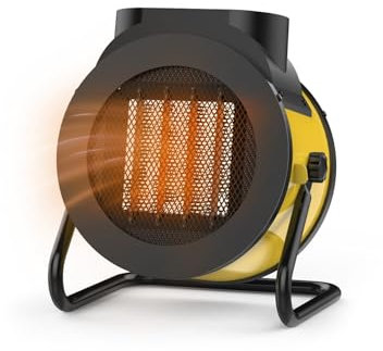 Avilia Termoventilatore in Ceramica con 3 Livelli di Riscaldamento per Ogni Esigenza 2000W - Ideale per Riscaldare Velocemente Piccoli Ambienti Come Camera, Ufficio o Bagno con Sistema di Sicurezza