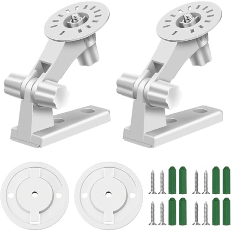 2 piezas de montaje de pared/soporte de techo para cámara Reolink E1/E1 Pro, blanco, 180 grados ajustable