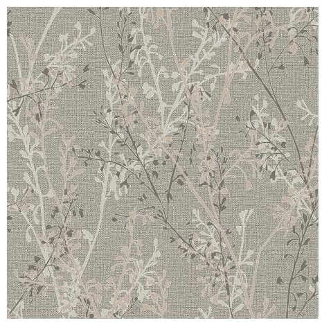Boutique Breeze Sprig Natural Wallpaper | Paste The Wall Application | Suitable for Any Room | Floral Wallpaper