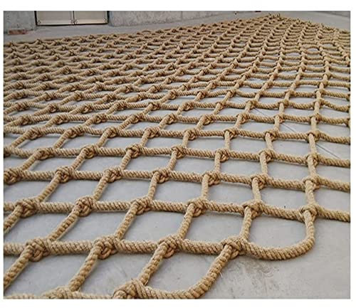 Kinder-Sicherheitsnetz für Treppenhaus, Balkon, Outdoor, Klettern, Hängemattennetz mit 20 mm dickem Hanfseil