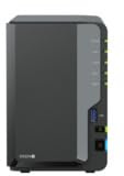 Synology DS224+ Station de disque, NAS à 2 baies (Intel Celeron J4125 4-Core 2,0 GHz, 2 Go DDR4 RAM 2 x RJ-45 1 GbE), 44 To avec 2 disques durs de 22 To