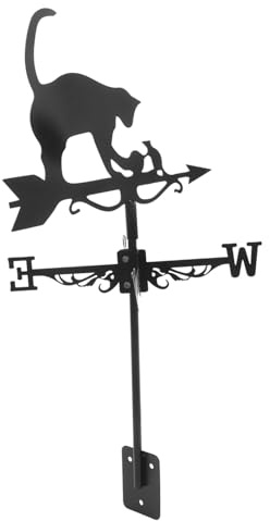 TOYANDONA Veleta De Gato Veleta De Gato para Exteriores De Viento Retro Adorno De Pequeña Indicador De Dirección del Viento Decoración Artística para Jardín Al