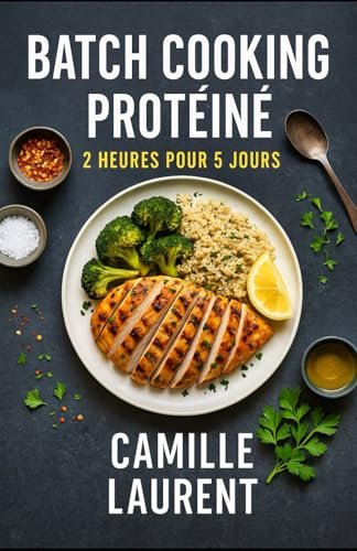 Batch Cooking Protéiné — 2 Heures pour 5 Jours: 60 recettes rapides et gourmandes pour 5 jours de repas maison : meal prep, batch cooking, haute teneur en protéines, organisation facile
