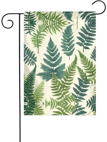 WZYWHJ Enzyklopädie der Farne druckt Dekoration Gartenflagge 30,5 x 45,7 cm für eine modische Outdoor-Umgebung