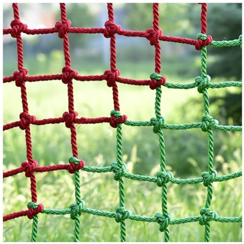 Strapazierfähiges Nylon-Kletternetz für Erwachsene – verschleißfestes Seilnetz für Spielplätze im Freien und Innenbereich (10 mm, 1 x 2 m/3,3 x 6,6 Fuß) – Netzbaum und Kletternetz