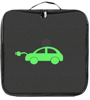 Compatible for EV Cable Organizer Bag Car Charger Box Charging Organizer Jumper Cable Bag Electric Vehicle Charging Cable Case(With plug)