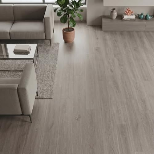 Suelo vinílico SPC click 5 mm efecto madera Gris Antracita (2,21 m²) - ISOVEX