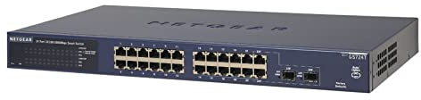 Netgear GS724T Switch ProSafe Smart Gigabit Ethernet 24 Porte, 2 Combo Gigabit