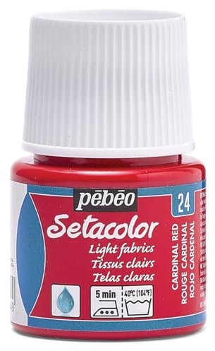 PEBEO PINTURA Setacolor Tejidos Claros Rojo Cardenal 45ml