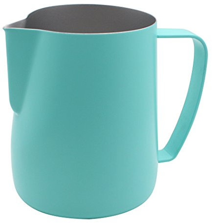 Dianoo Brocca fumante caraffa in acciaio inossidabile adatta per caffè e schiuma di latte 600 ml blu