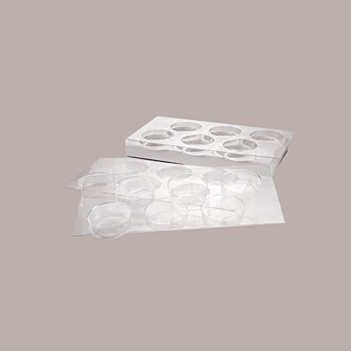 Lucgel Stampo per Biscotto Gelato Tondo Cioccogel 78mm Riutilizzabile - 3x6 pose -
