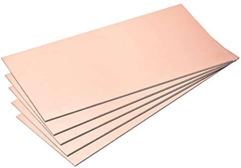 sourcing map 10 Stück PCB Kupfer Plattierte Platinen Laminat 200mm x 100mm x 1.5mm FR4 Glasfaser Einseitig für Schaltungsprojekte