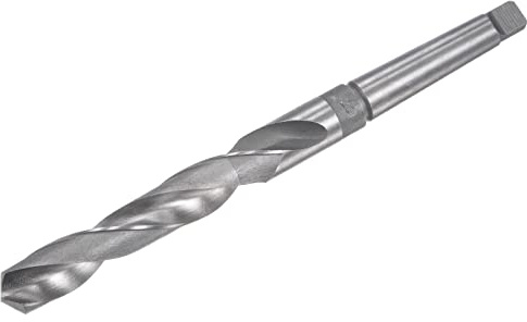 sourcing map 20mm High-speed Steel Twist Bit Extra Long Drill Bit with MT2 Morse Taper Shank, 240mm Overall Length
