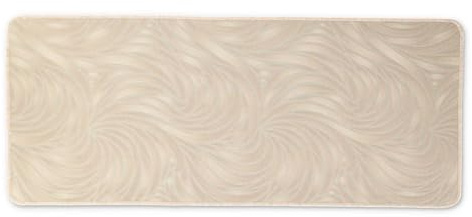 Casatessile Tappeto Cucina Antiscivolo Lavabile Modello Onde Chic - Tappeto Corsia, Passatoia Corridoio - Beige, Lunghezza 120 cm