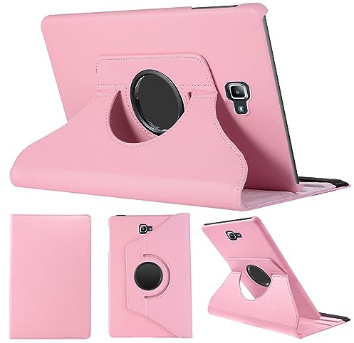 SWEIMEN Hülle Kompatibel mit Samsung Galaxy Tab A 10.1 2016 (SM-T580/T585/T587), PU Lederhülle 360° Drehbar Multi-Winkel Schutz Ständer Schutzhülle für Galaxy Tab A6 10.1