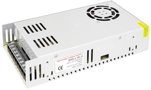 trasformatore 220v 24v 500W, Alimentatore 24V 21A 500W, Trasformatore a Bassa Tensione, Convertitore di Potenza Industriale, Da 110V/220V AC a DC 24 Volt 5 Amp LED Driver, per luci led, fai da te