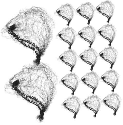HONMEET 100 Stück Unsichtbare Haarnetze Elastisches Nylon Netz Leicht Atmungsaktiv Groß Für Lange Haare Mehrfach Verwendbar
