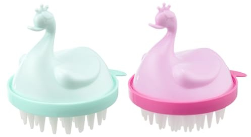 Pp und Tpe Shampoo Kopfhautmassagegerät 2 Stück-pack für Zuhause | Sanfte Pflege, Entfernt Abgestorbene Haut, für Haarwäsche und Kopfhautreinigung, Doppelt Verpackt Zufällige Farbe