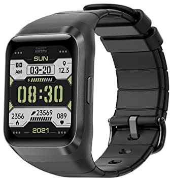 BYDPBS GPS Running Smartwatch for Male Female.Waterproof Outdoor Sport Watch with Pedometer,Blood Pressure Heart Rate,Sleep Monitor,Music Play Information Push,Black