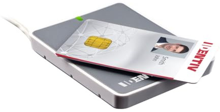 utrust 3721 F Multi-ISO Leser mit Keyboard-Emulation USB 2.0/13,56 MHz | ISO14443 und ISO15693 / CCID /Nachfolger des AMID RFID Multi-ISO Leser