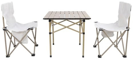 Syrisora Camping Bordsstolar Set, Bärbara Camping Bordsstolar, Bärbar Aluminiumlegering Camping Bordsstolar med förvaringspåsar
