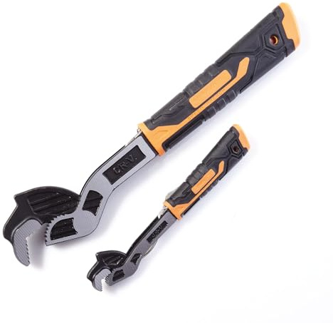 Profi-Partner Juego de llaves de liberación rápida con reajuste automático de resorte. Incluye una llave de 7 a 15 mm y una de 15 a 35 mm.