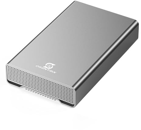 OSENTRiX GX100 16 TB USB 3.2 (10 Gbps) extern hårddisk med USB-hubb för Windows eller MacOS stationär PC/bärbar dator - 2 års garanti