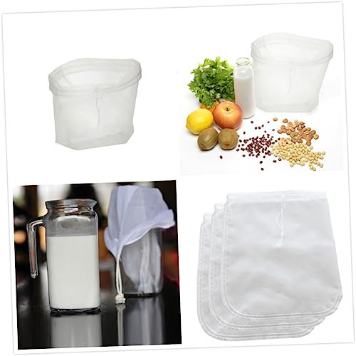 BESTOYARD 4pièces Filtrant Pour Lait De Soja Réutilisable Extra Large Pour Lait Végétal Fromage Et Yogourt Blanc
