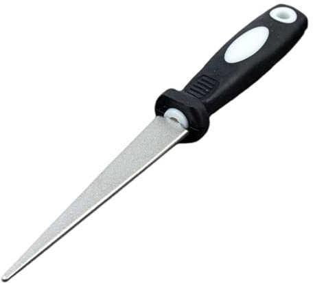 Qkbuza Piedra Afiladora Para Cuchillos,Afilador De Machetes De Doble Cara - Herramienta De Afilar Ergonómica Antideslizante Para Uso En Y Mojado Cocina Jardinería Caza