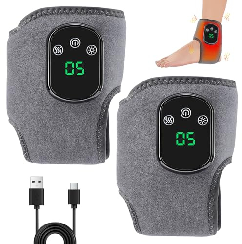 JIMACRO 2 Stück Neamova 3-in-1-Fußmassager, Fußmassagegerät Vibration mit Wärmer, Fussmassagegerät Elektrisch für Knöchel, Ferse, Sohle, Fußgewölbe